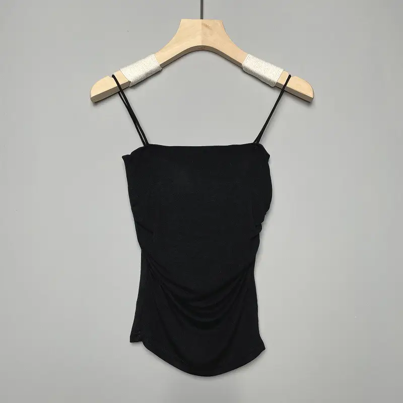Beige Slim Fit Backless Camisole Women's Inner Top - Image 4