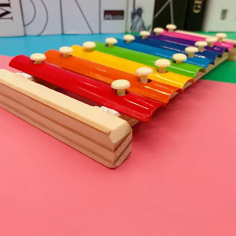 8-Tone Wooden Baby xylophone for kids educational toy - Image 5