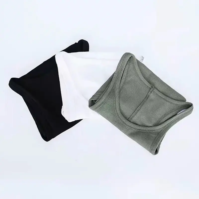 Women's Olive Green Sleeveless V-Shape Vest - Image 7