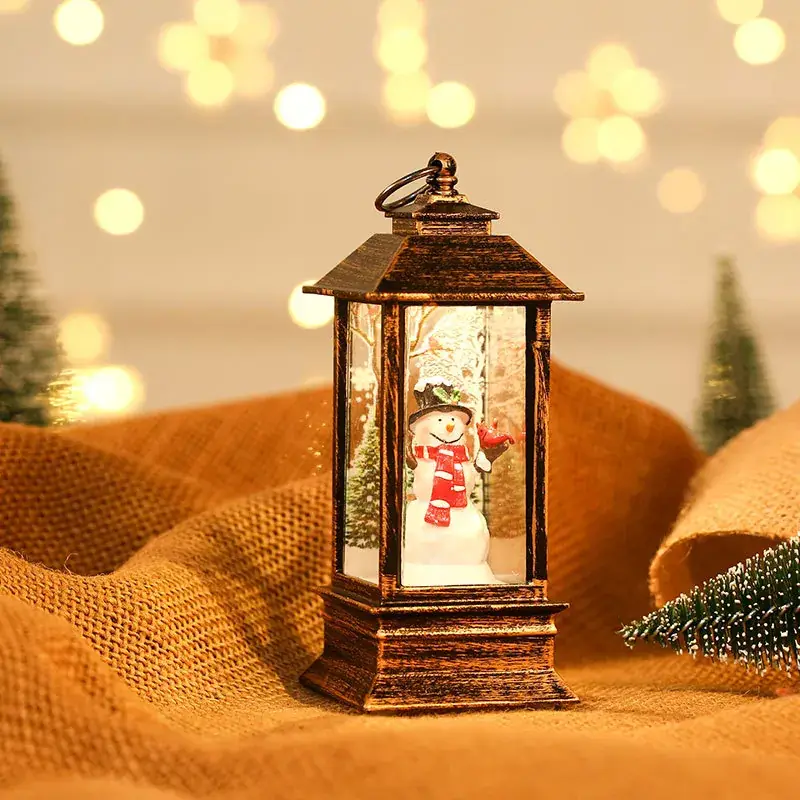 Christmas Telephone Booth Decorations Red Oil Lamp - Image 8