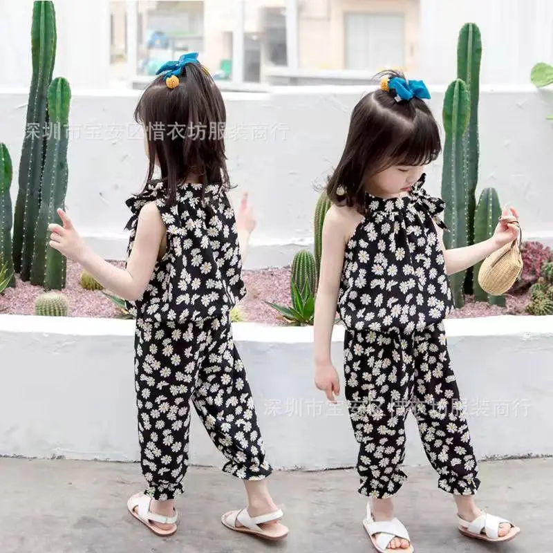 Girls Floral Print 2-Piece Suit Small Medium - Image 12