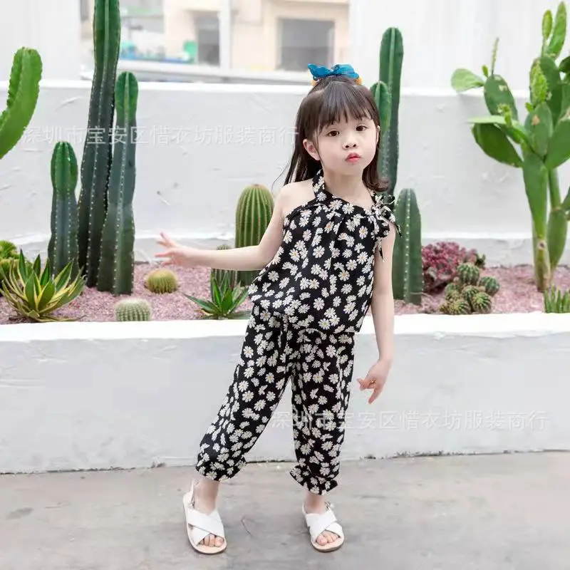 Girls Floral Print 2-Piece Suit Small Medium - Image 14