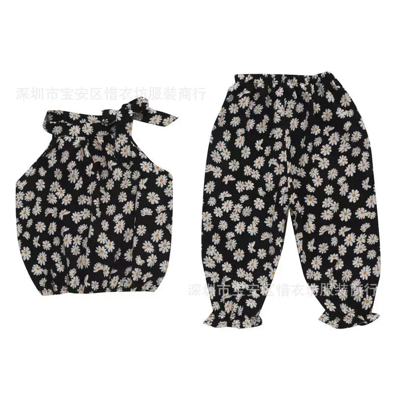 Girls Floral Print 2-Piece Suit Small Medium - Image 15