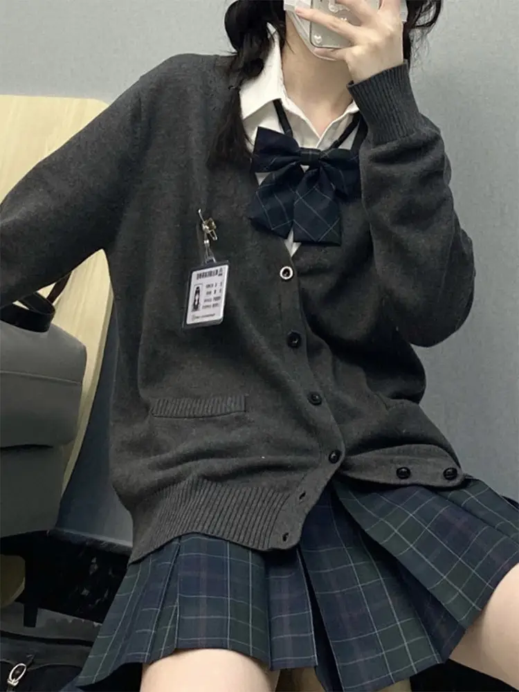 Autumn Winter Japanese JK Uniform Sweater Coat Women - Image 6
