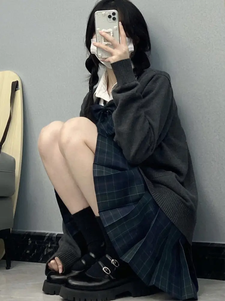 Autumn Winter Japanese JK Uniform Sweater Coat Women - Image 7