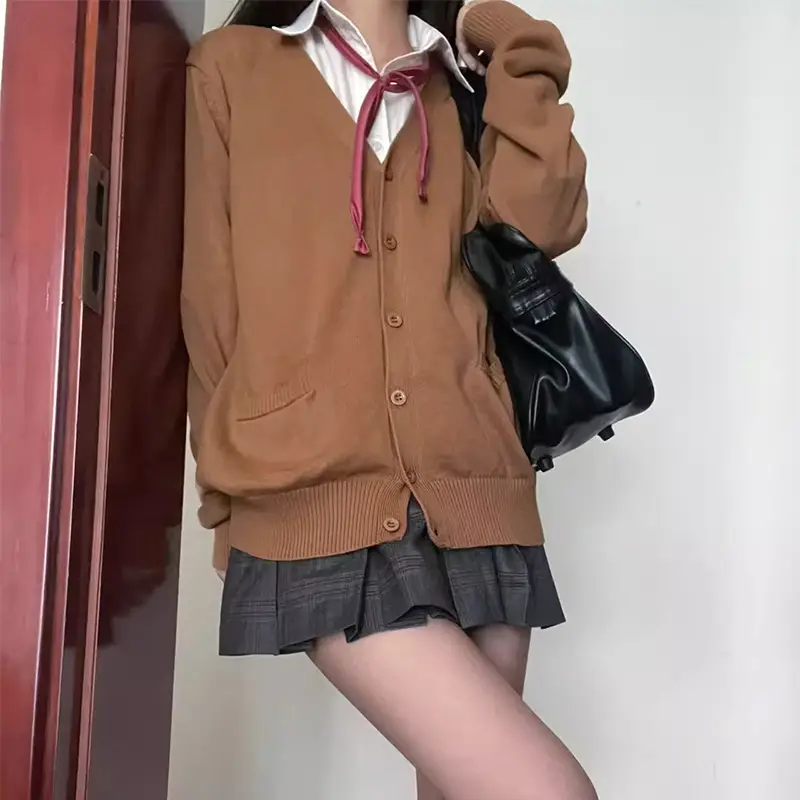 Autumn Winter Japanese JK Uniform Sweater Coat Women - Image 4