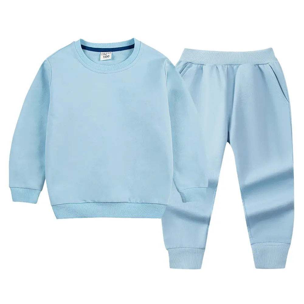White Cotton Sweatpants Set for Boys Autumn Winter - Image 22