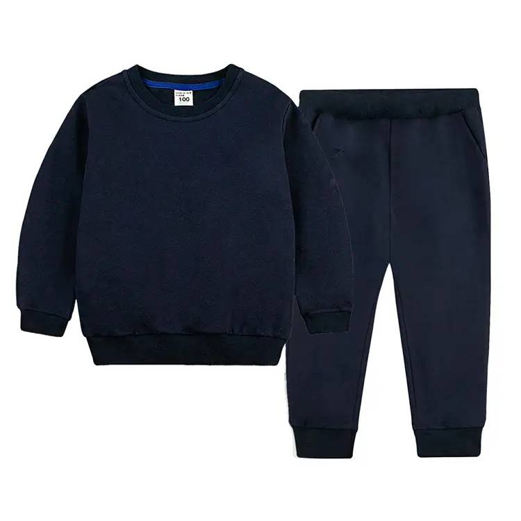 White Cotton Sweatpants Set for Boys Autumn Winter — feature 10
