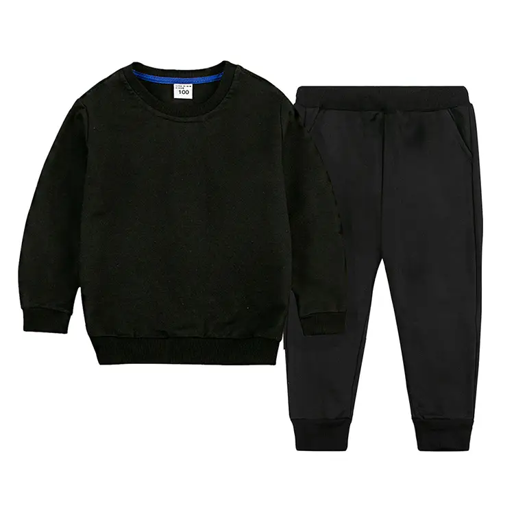 White Cotton Sweatpants Set for Boys Autumn Winter — feature 11