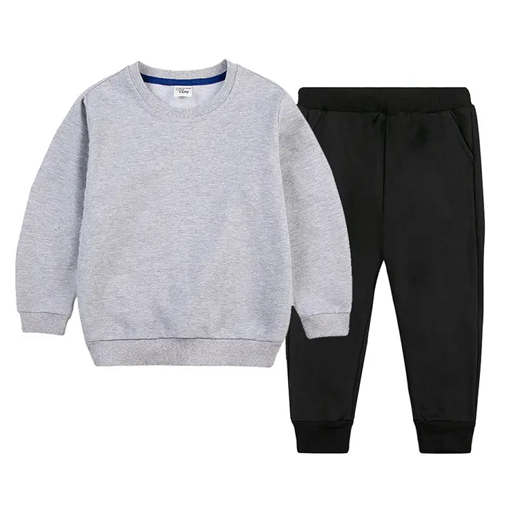 White Cotton Sweatpants Set for Boys Autumn Winter — feature 12