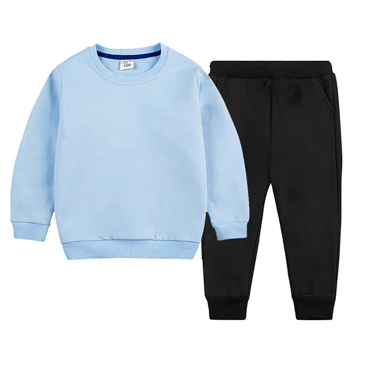 White Cotton Sweatpants Set for Boys Autumn Winter — feature 16