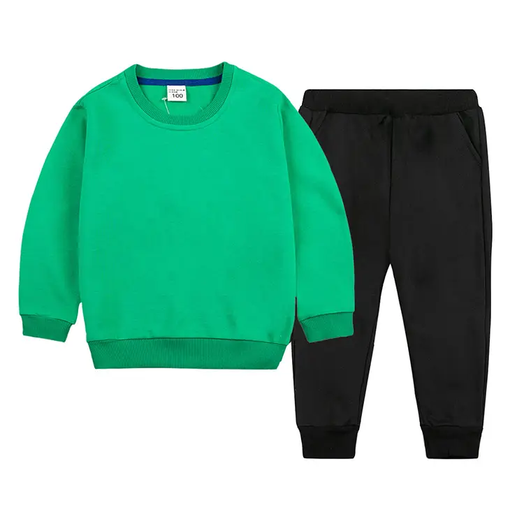White Cotton Sweatpants Set for Boys Autumn Winter — feature 18