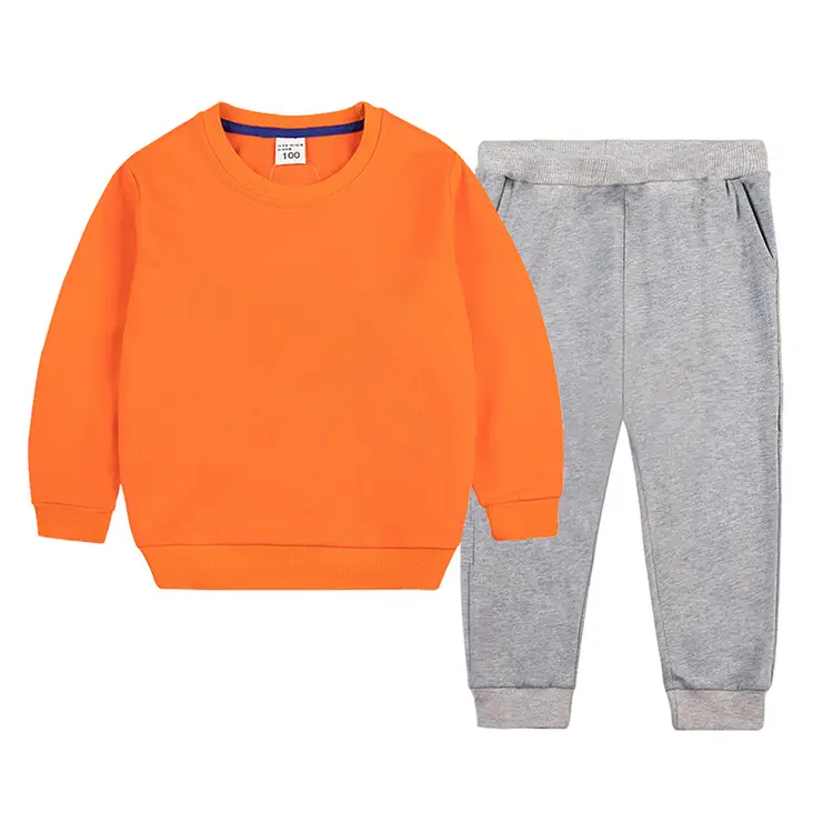 White Cotton Sweatpants Set for Boys Autumn Winter — feature 19