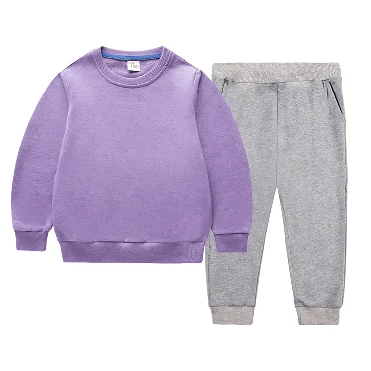 White Cotton Sweatpants Set for Boys Autumn Winter — feature 21