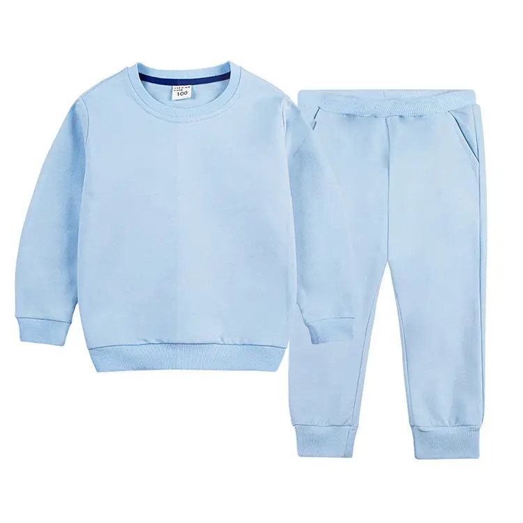 White Cotton Sweatpants Set for Boys Autumn Winter — feature 4