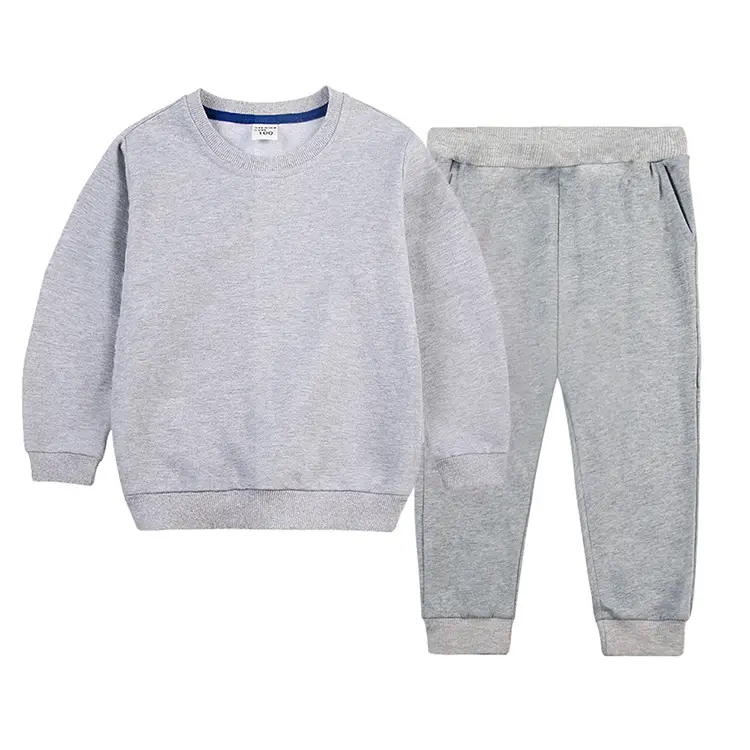 White Cotton Sweatpants Set for Boys Autumn Winter — feature 5