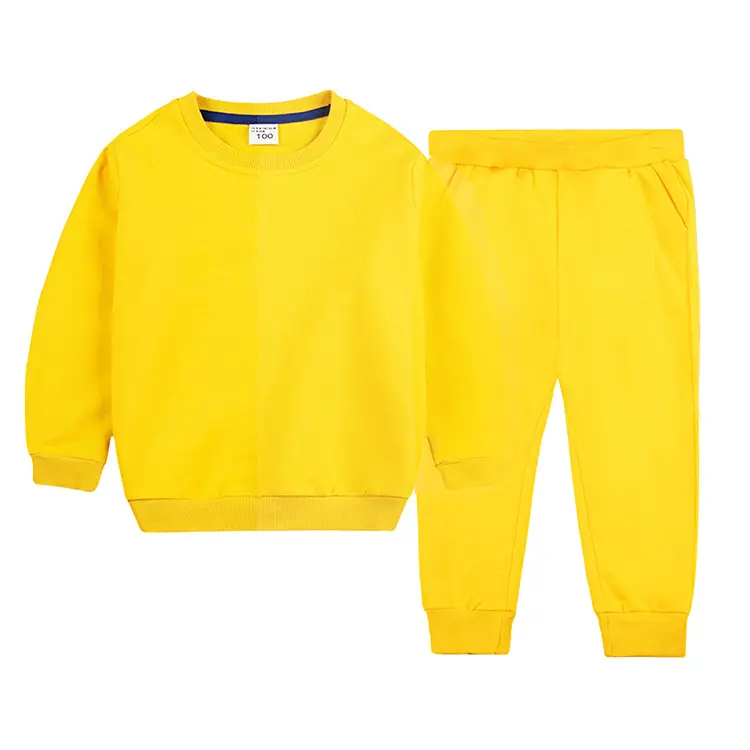 White Cotton Sweatpants Set for Boys Autumn Winter — feature 6