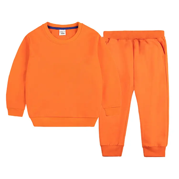 White Cotton Sweatpants Set for Boys Autumn Winter — feature 7