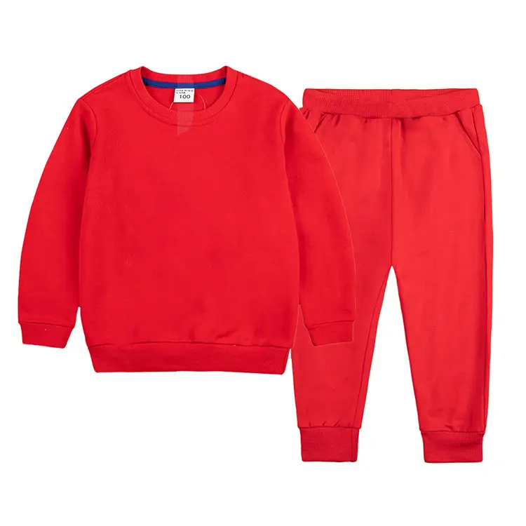 White Cotton Sweatpants Set for Boys Autumn Winter — feature 8