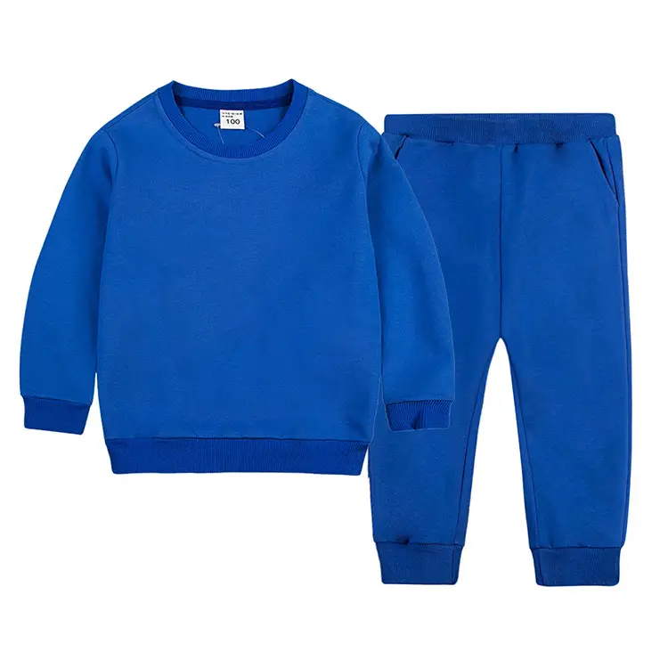 White Cotton Sweatpants Set for Boys Autumn Winter — feature 9