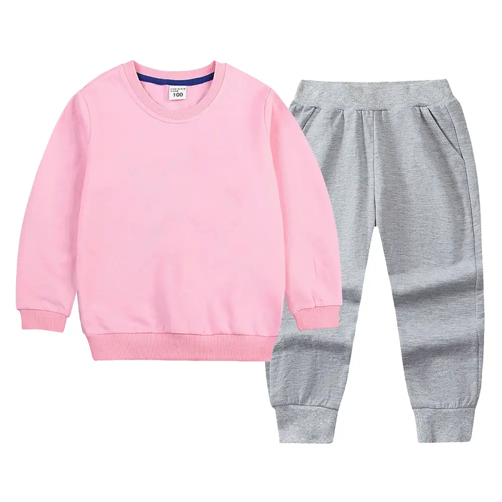 White Cotton Sweatpants Set for Boys Autumn Winter - Image 13