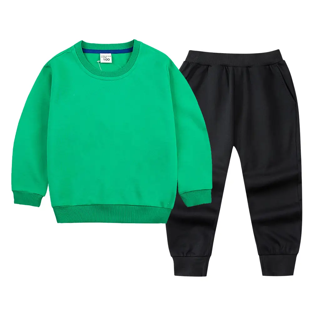 White Cotton Sweatpants Set for Boys Autumn Winter - Image 16