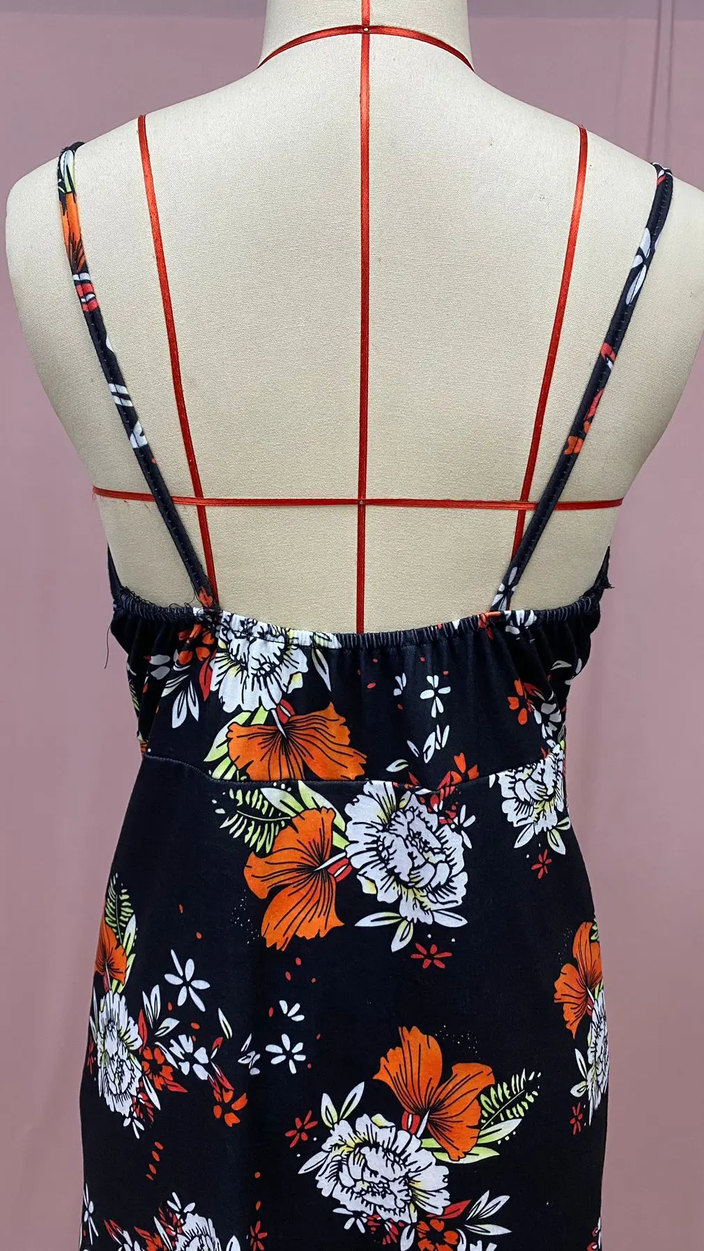 2025 Navy Floral V Neck Sleeveless Swing Dress — feature 27