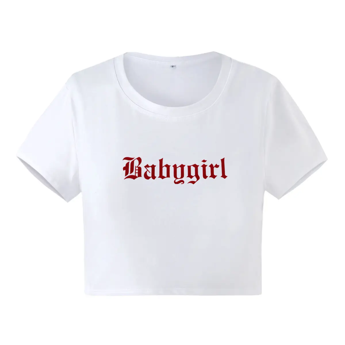 Black Baby Girl Printed Short Sleeve T-Shirt
