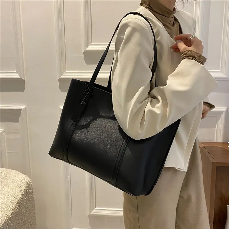 Women's Large Capacity Tan Shoulder Bag - Image 7