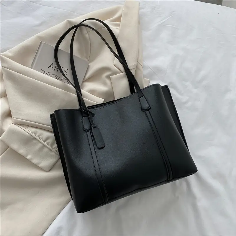 Women's Large Capacity Tan Shoulder Bag - Image 2