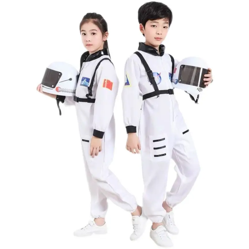 New Year's Astronaut Kids Air Force Cap Suit Blue