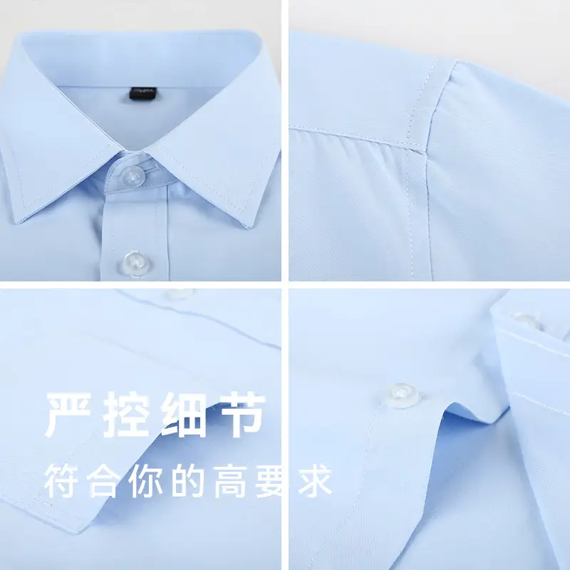 Men's Lavender Short Sleeve Work Shirt Large - Image 21
