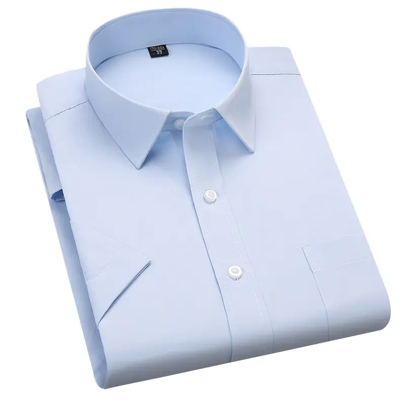 Men's Lavender Short Sleeve Work Shirt Large - Image 22