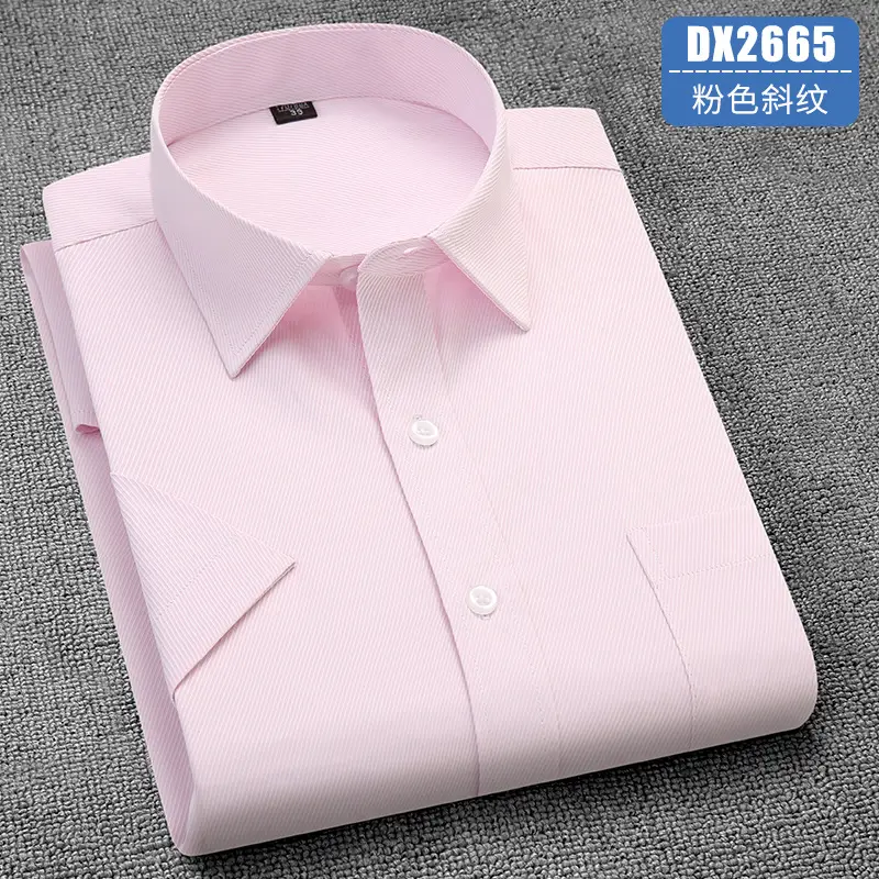 Men's Lavender Short Sleeve Work Shirt Large - Image 13