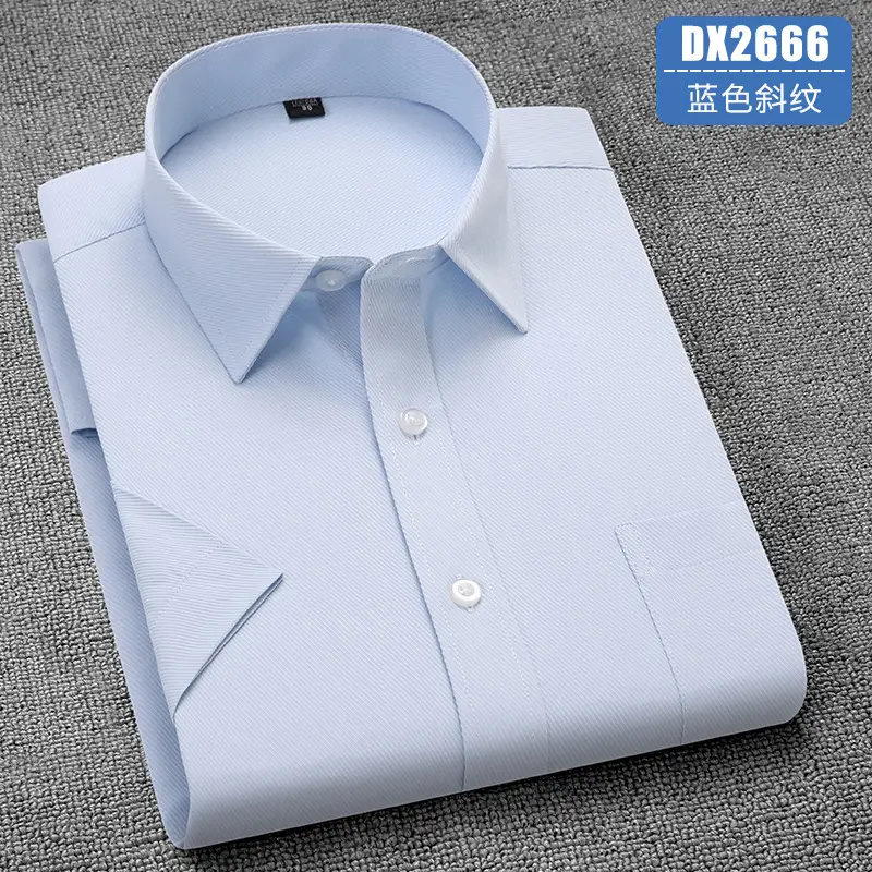 Men's Lavender Short Sleeve Work Shirt Large - Image 14