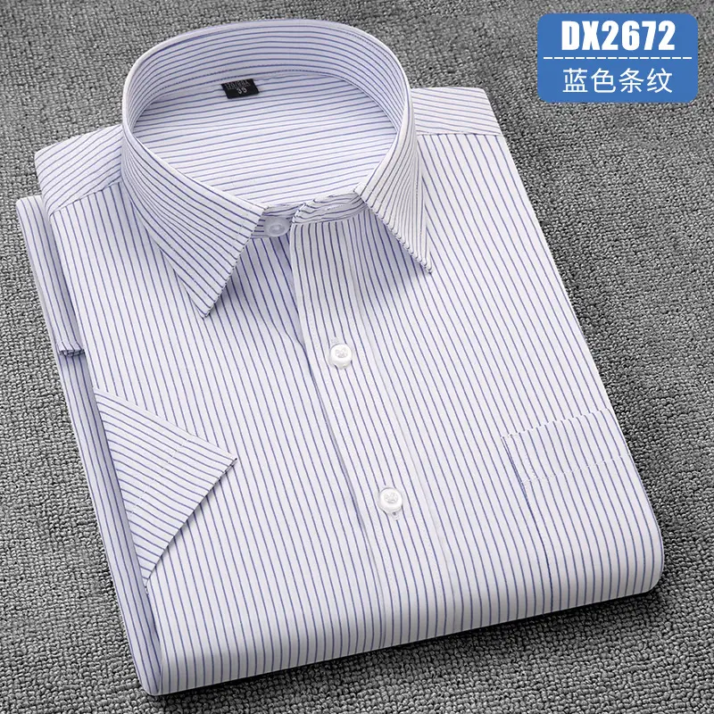 Men's Lavender Short Sleeve Work Shirt Large - Image 15