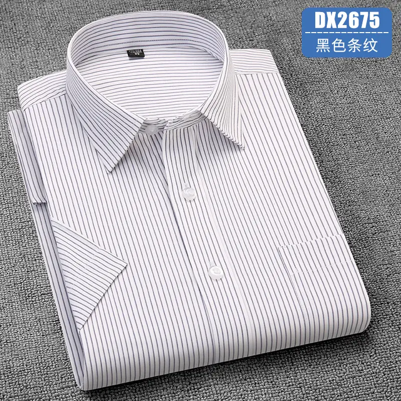 Men's Lavender Short Sleeve Work Shirt Large - Image 17