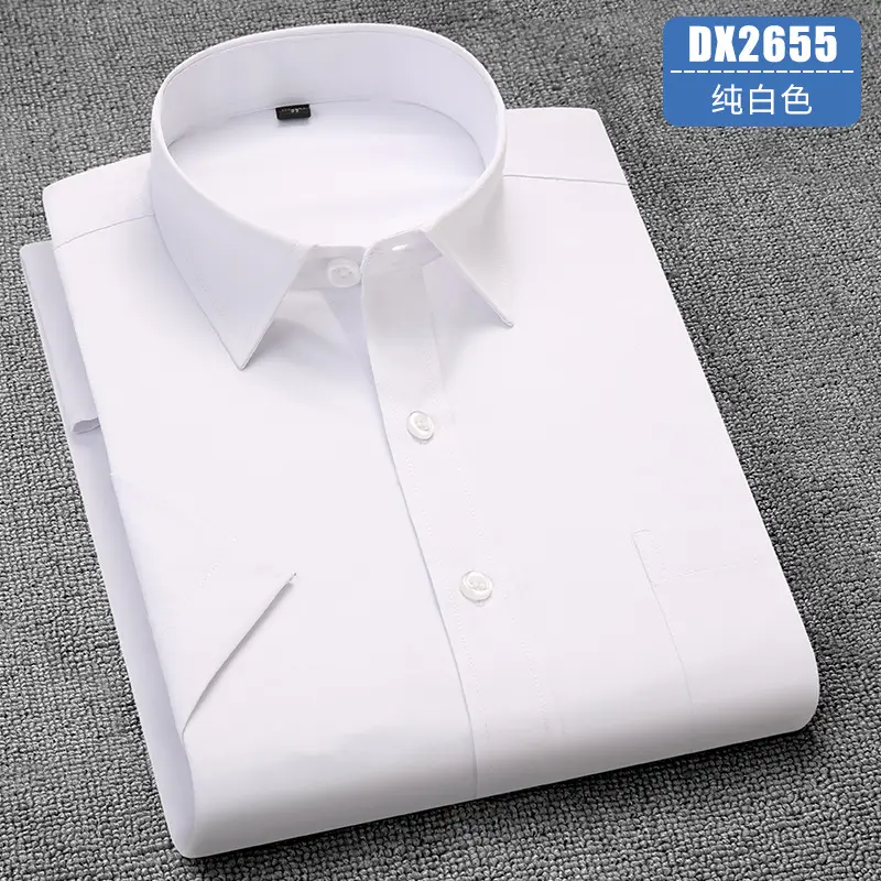 Men's Lavender Short Sleeve Work Shirt Large - Image 5