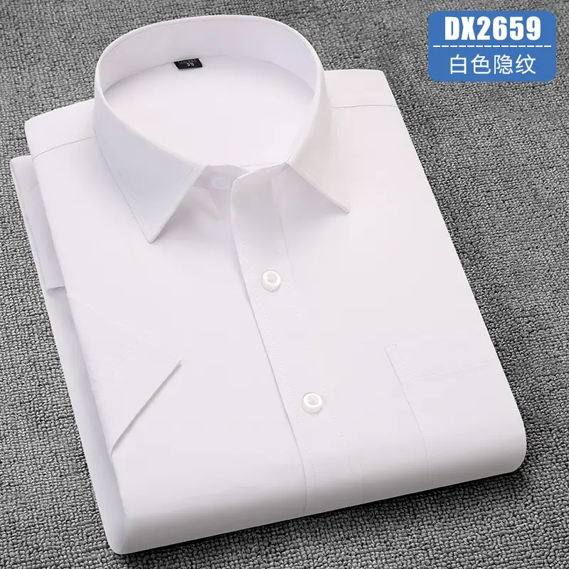 Men's Lavender Short Sleeve Work Shirt Large - Image 9