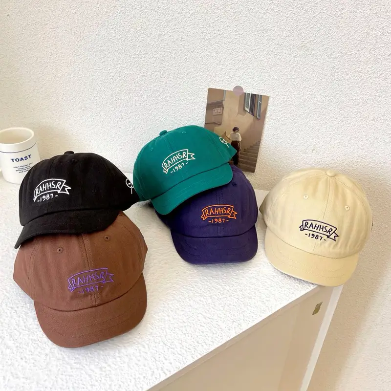 Women Korean Letter Bim Baseball Cap Green 1987 - Image 5