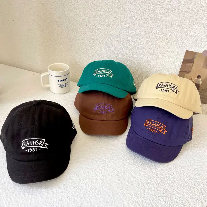 Women Korean Letter Bim Baseball Cap Green 1987 - Image 6