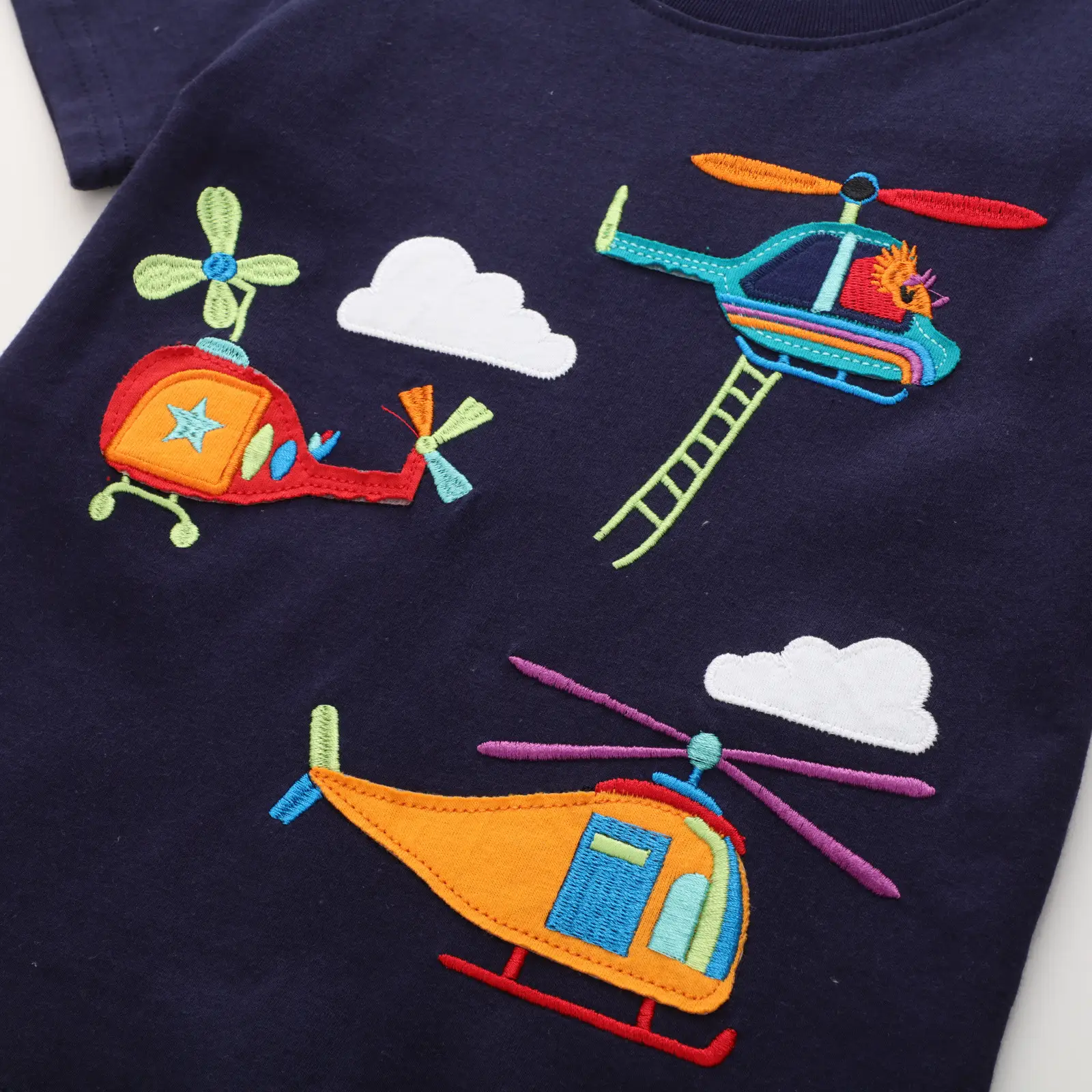 Kids Cotton T-Shirt Navy Blue Summer Wear