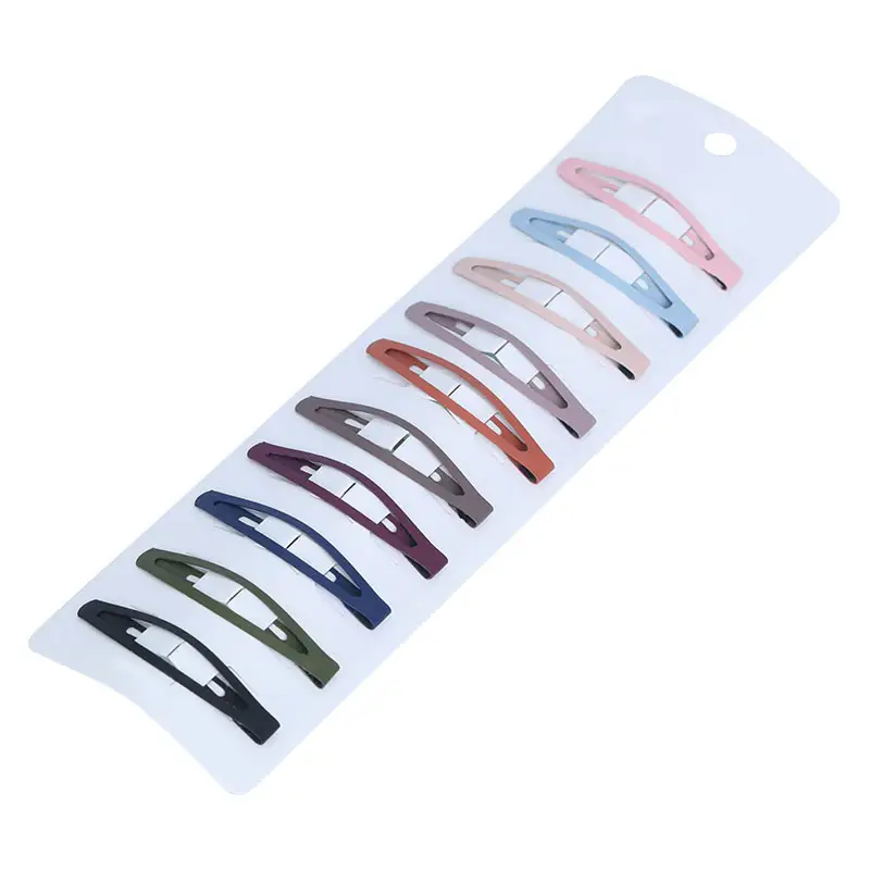 Metal Hair Clip 6cm Bangs Matte 10-Color - Image 9
