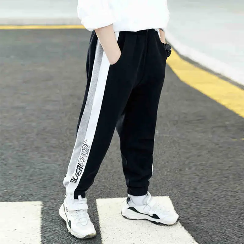 Children's Grey Track Pants 2026 Autumn Medium Large - Image 6
