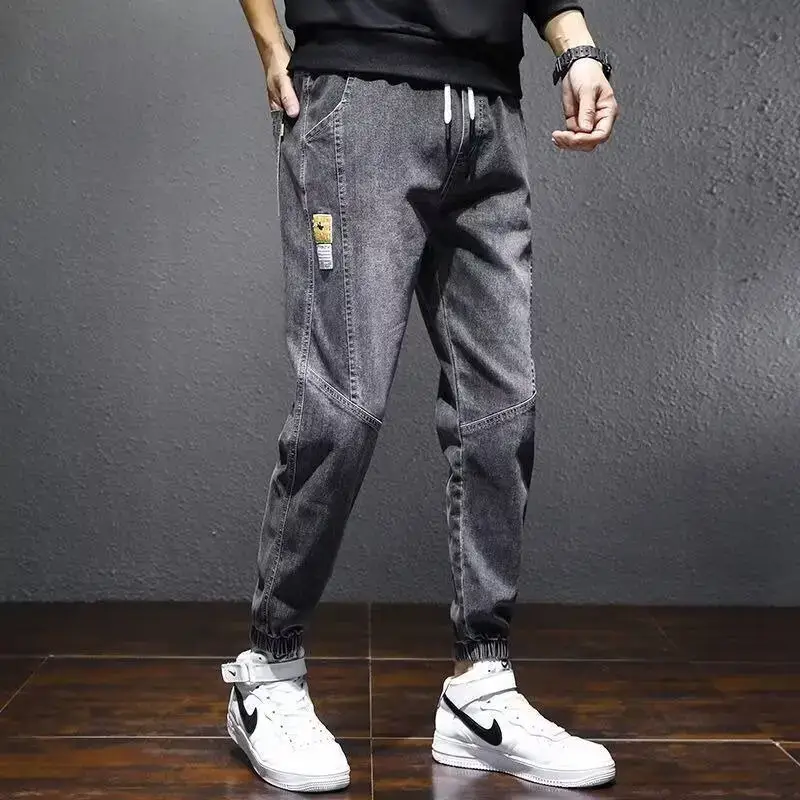 Men Large Black Workwear Pants Casual Leggings Harem - Image 3
