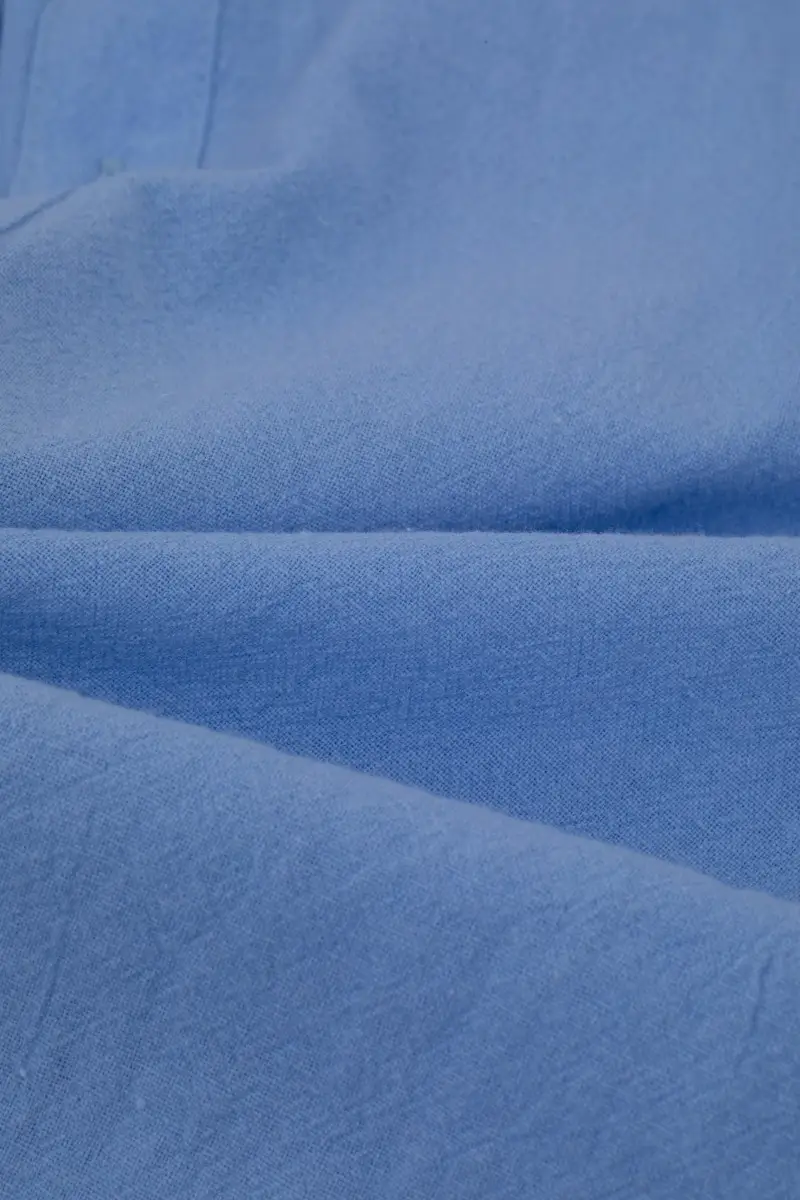 Men's Blue Cross-Border Short Sleeve Pullover Shirt — feature 3