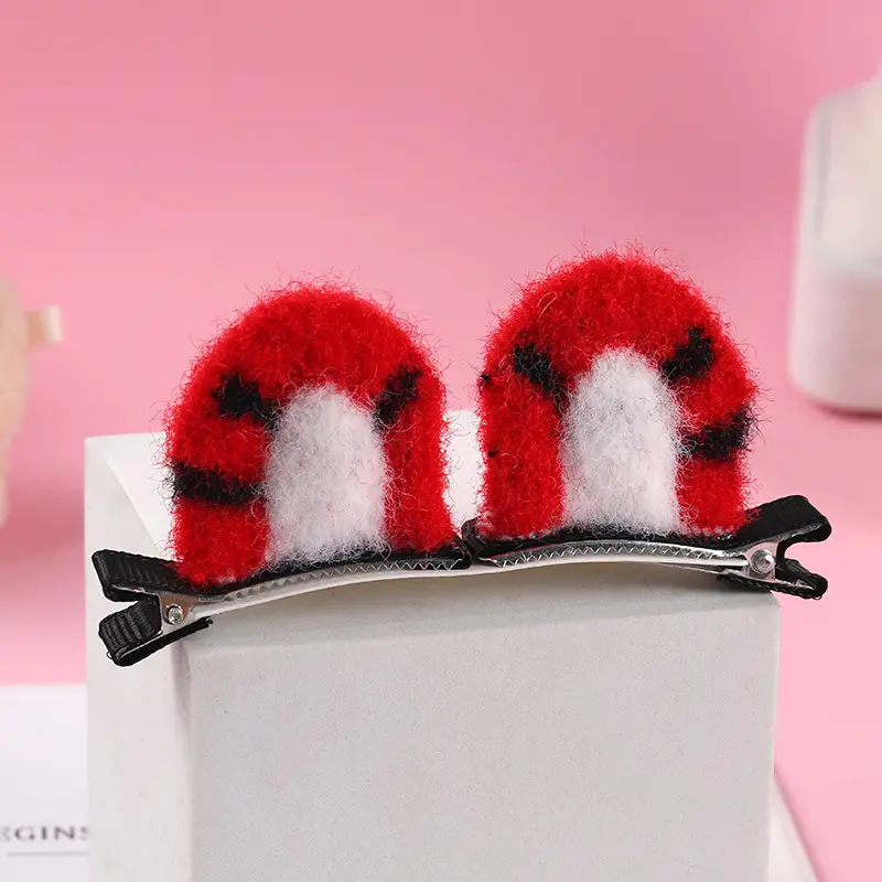 Plush Cat Ear Hair Clip Women's Small Clip Rabbit Hair Clip Headwear Children's Cute Hair Clip Top Clip Duckbill Clip - Image 11
