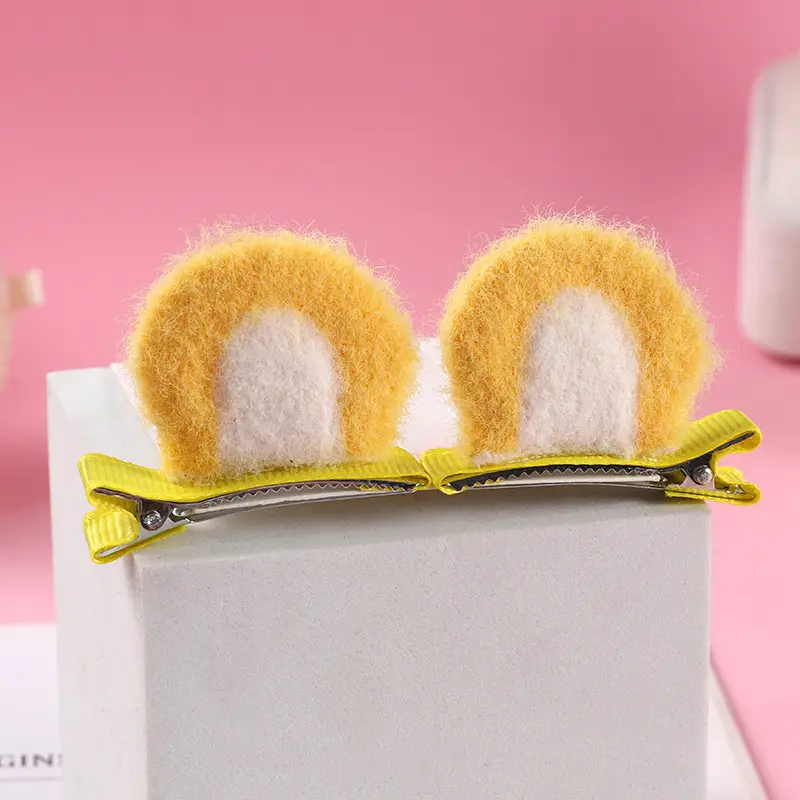 Plush Cat Ear Hair Clip Women's Small Clip Rabbit Hair Clip Headwear Children's Cute Hair Clip Top Clip Duckbill Clip - Image 14