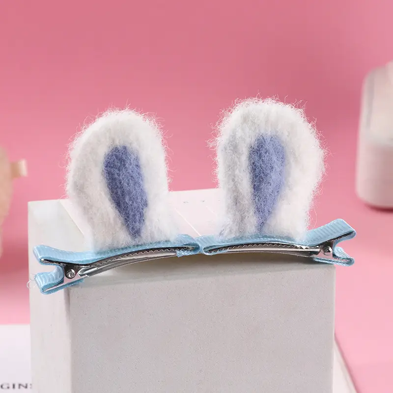 Plush Cat Ear Hair Clip Women's Small Clip Rabbit Hair Clip Headwear Children's Cute Hair Clip Top Clip Duckbill Clip - Image 17