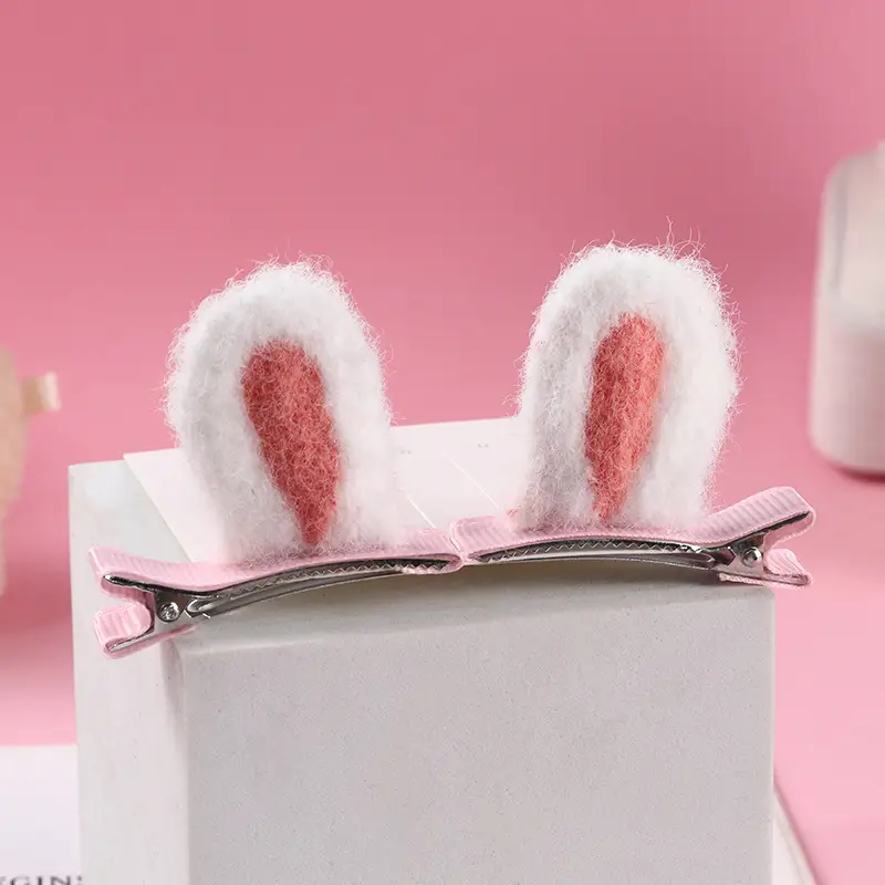Plush Cat Ear Hair Clip Women's Small Clip Rabbit Hair Clip Headwear Children's Cute Hair Clip Top Clip Duckbill Clip - Image 19